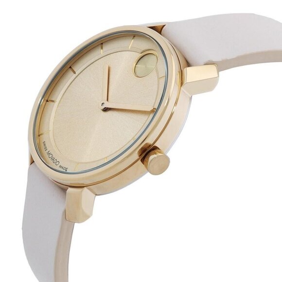 NWT Authentic Movado Bold Access Quartz Gold Dial Women's Watch - Picture 2 of 3